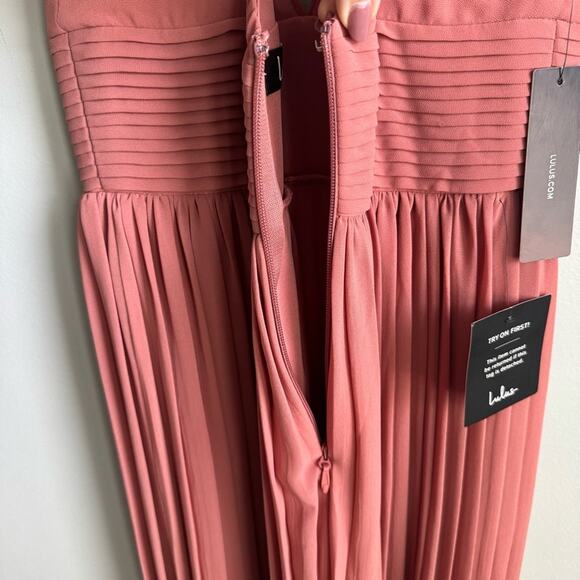 NEW Lulu’s Depths of My Love Terracotta Maxi Dress Small - Picture 12 of 15